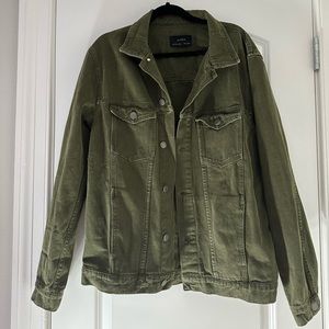 Zara khaki denim jacket